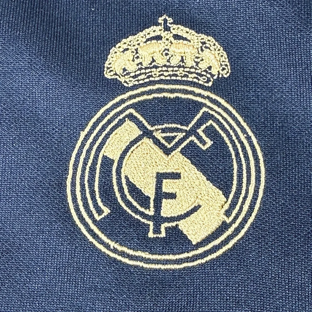 Adidas Real Madrid Track Jacket Black Gold Full Zip Asian Size S Rare